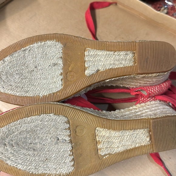 Elena solano red size 9 tie around the ankle - Picture 3 of 4